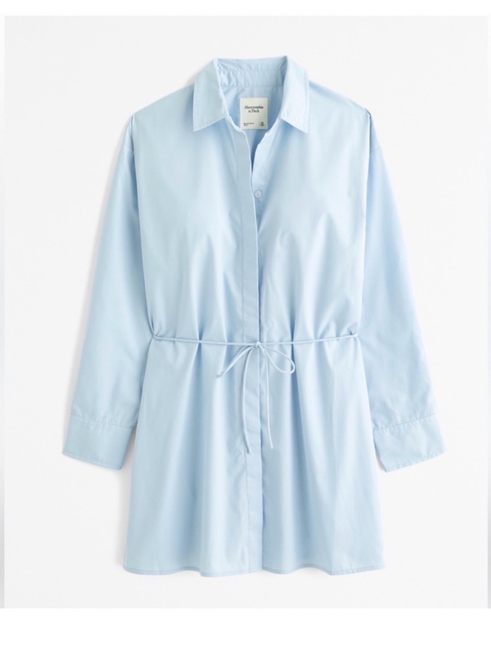 Abercrombie & Fitch Light Blue Mini Shirt Dress